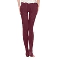 thumbnail image 4 of LIaqionyy Thermal Leggings for Women Base Layer Winter Warm Stretchy Elastic Waist Fleece Lined Tights Cold Weather, 4 of 7