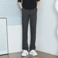 thumbnail image 3 of Pantalones de verano para hombre trenzados, pantalones de harén negros para hombre, pantalones de traje ajustados 2024, ofertas de ropa coreana, muchas novedades en ropa fina vintage, 3 of 5