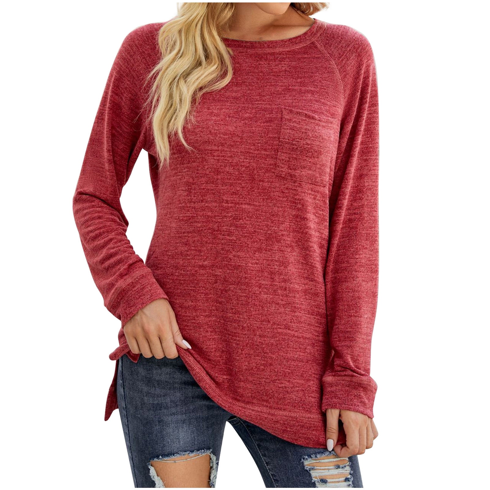 Long Sleeve T-shirt Flowy Shirts 
