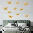 thumbnail image 4 of TanSiDing 24pcs 3D Metallic Butterfly Wall Decals, Self-Adhesive Removable Decor for Home Party Wedding Nursery Room Wall Art Decorations, 4 of 8