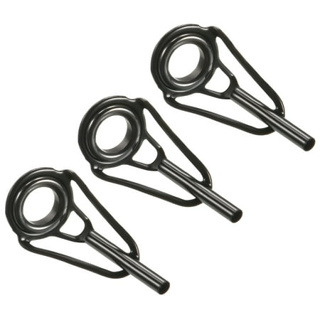 1.8mm Tube Dia Stainless Steel Fishing Rod Tips Repair Kit Ring Guide 3 Pack
