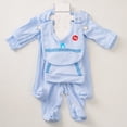 thumbnail image 2 of Newborn Baby Cotton Bodysuit Long-Sleeve Unisex Babies Clothing Newborn Knotted Sleeping Bag Fetal Hat Set Baby Comfortable And Breathable Pajamas 3-6M, 2 of 6