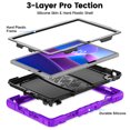 thumbnail image 4 of XYX for Lenovo Tab 10.1 2025 TB-311XU/K10C TB-311FU Case 10.1 inch, 3in1 Heavy Duty Shockproof Tablet Cover with Stand, Shoulder Strap, Purple, 4 of 7