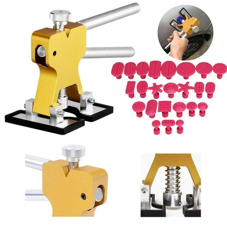 Glue Pulling Kit (【Gifts for Him】Paintless Dent Repair Tools Dent Puller, Adjustable Width, Pops a Car Dent Removal Kits, Denten Lifter & Glue Pulling Tabs for Automobile Body Motorcycle Refrigerator Dent)