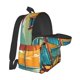 thumbnail image 5 of Disketp Vintage Beach Sunset Mochila Escolar de Gran Capacidad y Peso Ligero, Mochila de Viaje Ideal para Escuela, Trabajo y Uso Diario, Cómoda y con Estilo, 5 of 8