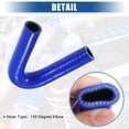 thumbnail image 4 of 16mm 0.63" 135 Degree Elbow Silicone Reducer Hose Pipe Bend Turbo Water Intercooler Blue, 4 of 6