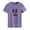 Purple, variant on IROINNID Ladies Summer Fashion Solid Color Cute Cartoon Print Pattern Short Sleeve Loose Top T-shirt