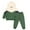 Dark Green, variant on BOOMNY Toddler Boys Outfit Set Long Sleeve Patchwork Color Fleeced Hoodies Pants 2 Peice Fall Clothes Set Cozy Dailywear