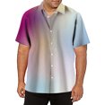 thumbnail image 2 of XDZJLR Mens Shirts Casual Short Sleeve Button Down Beach Tropical Summer Tops, 2 of 4