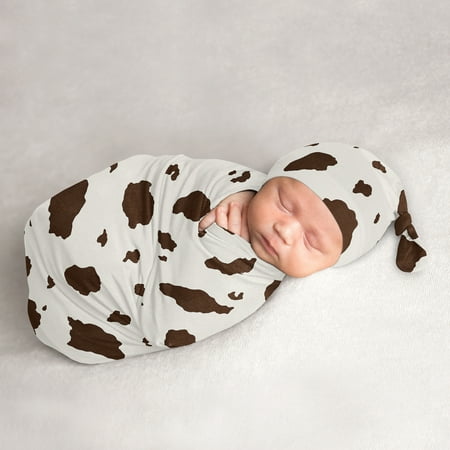 UPC: 0846480095149 | Sweet Jojo Designs Wild West Cow Baby Cocoon and Beanie Hat Sleep Sack Set Boy Girl