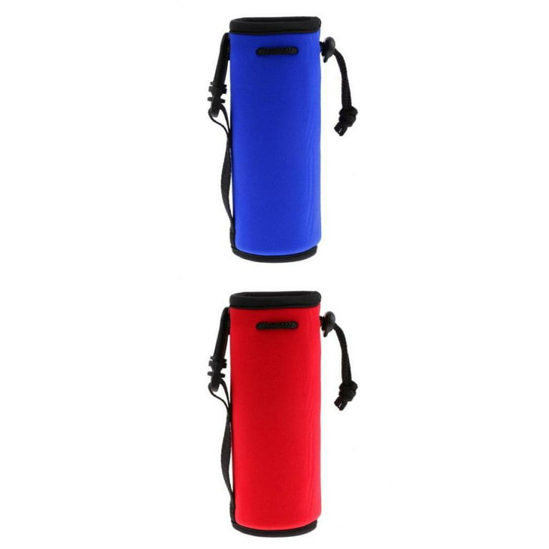 Water Bottle Carrier Sleeve With Adjustable Strap Faux - Temu
