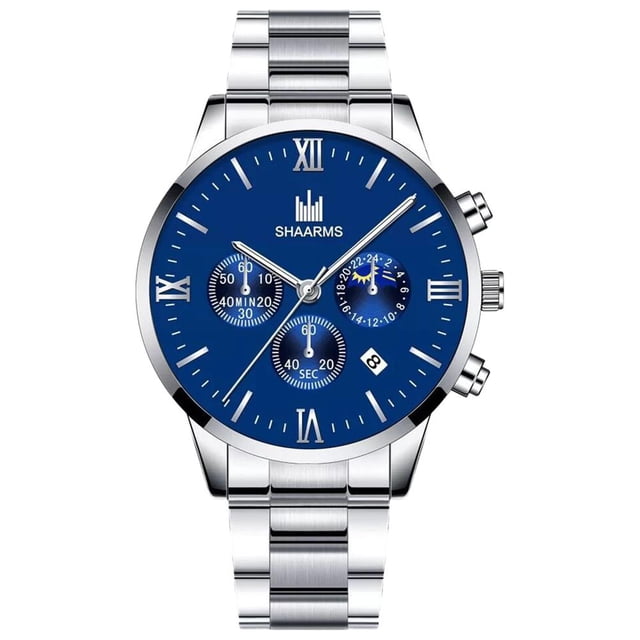 Nuevo Reloj De Negocios Para Hombre, Reloj De Pulsera De Cuarzo Con Diseño Retro De Aleación De Acero, Reloj De Calendario Para Negocios Diarios Moyic AP007039-01