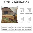 thumbnail image 6 of Acheng Throw Pillow Covers Farm with Deer Pillow Covers Soft Cozy Pillowcase Farmhouse Decorative Square Cushion Cases for Couch Sofa Bed Living Room Home Decor,2 Pcs White, 6 of 6