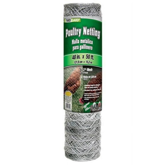 Midwest Air 308476B 48 in. x 50 ft. Galvanized Poultry Net