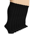 thumbnail image 3 of HUGH UGOLI Women's Bamboo Knee High Socks | Comfort Seam Long Dress Socks, Soft & Lightweight | 8 Pairs, Black, Shoe Size: 8-11, 3 of 6