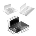 thumbnail image 4 of Wosthever Soporte para inodoro, soporte para jabón, soporte para baño, instalación práctica de aluminio, sin taladro, estilo Simple, Type7 NO7, 4 of 6