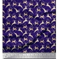 thumbnail image 1 of Soimoi Cotton Jersey Fabric Leaves & Reindeer Animal Decor Fabric Printed Yard 58 Inch Wide, 1 of 1
