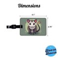 thumbnail image 3 of Opossum Cute Animal Faux Leather Travel Luggage Tag, 3 of 7