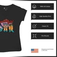 thumbnail image 6 of Dazzling Girl Women's V-Neck T-shirt Blessed and Lucky Cowgirl Cute South Vintage Retro American Heritage Tradition Tee, 6 of 7