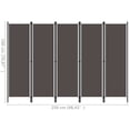 thumbnail image 4 of vidaXL 5-Panel Room Divider Anthracite 250x180 cm, 4 of 4