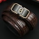 thumbnail image 3 of Cinturón de hombre con hebilla automática de piel de vaca, cinturón de negocios de élite para hombre, cinturón informal versátil con estampado de cocodrilo, 3 of 5