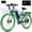 Blue, variant on ESKUTE M200F Electric Bike for Adults, 27.5" Full Suspension Mountain E-Bike, 1500W Peak Brushless Motor 20+ MPH, 48V 20.8Ah Up to 80 Miles Range, Step-Over Electric Bicycle Black, UL2849