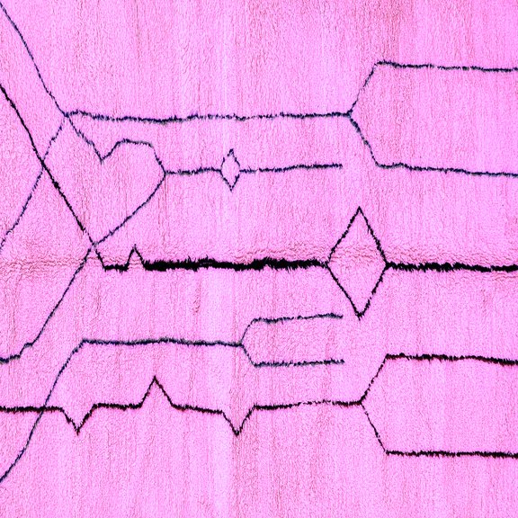 Ahgly Company Indoor Square Solid Purple Modern Area Rugs, 3' Square