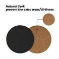 thumbnail image 4 of Xecao Black for MDF Cork Coaster 4 Pcs,Drink Coasters,Suit for House Warming Gifts New Home ,Coffee Table Decor-Round Shape, 4 of 7
