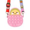 thumbnail image 1 of Bonito bolso de hombro de silicona con burbujas de empuje de aguacate, juguete para niños y adultos con autismo (rosa) Likrtyny juguetes de los niños, 1 of 9