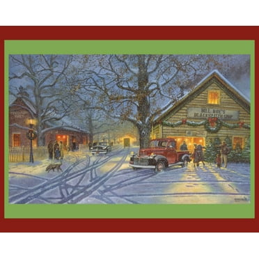 The Perfect Tree Christmas Panel Cotton Fabric