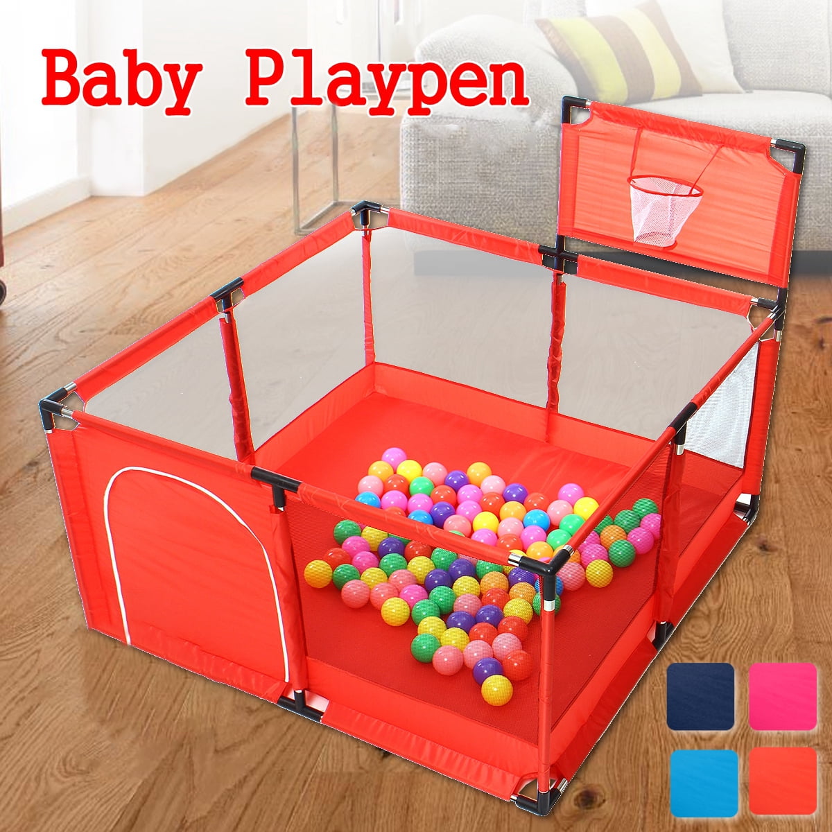 Baby Kids Playpen Playinghouse Indoor Outdoor Safety Play Yard Baby