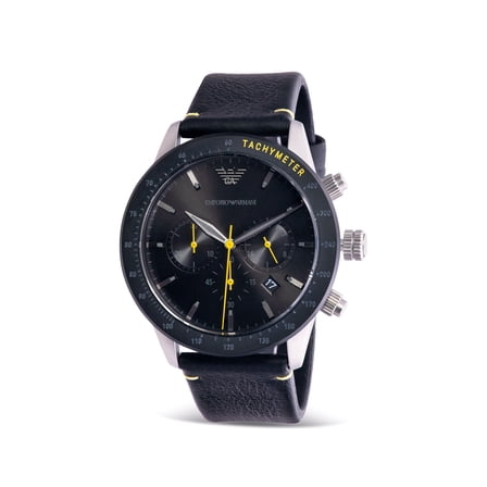 Emporio Armani Chronograph Leather Mens Watch AR11325