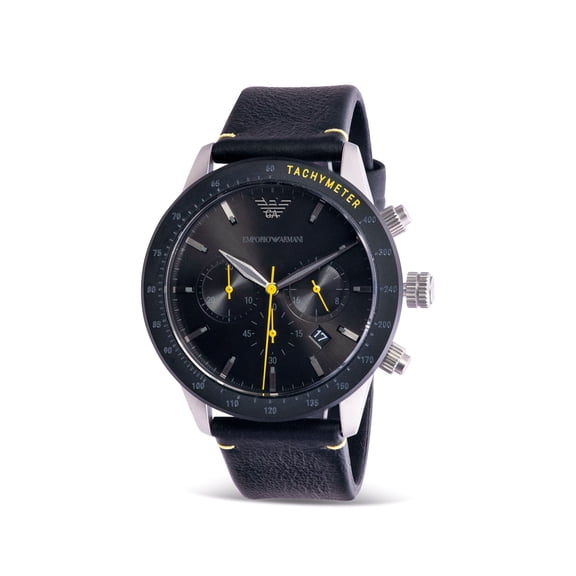 Emporio Armani Chronograph Leather Mens Watch AR11325