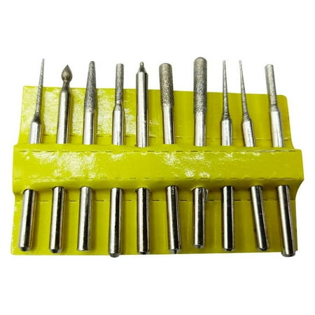 

Diy Crafts (Set Of 10) Tapered Head Diamond Mounted Point Grinding Bits Home Improvement Dno# 2 (Pack Of 2 Pcs Diy Crafts)