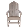 thumbnail image 6 of Pemberly Row Traditional Cedar Wood Adirondack Porch Rocker in Gray, 6 of 6