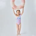 thumbnail image 3 of Hienoo Little Girls Colorful Scale Print Ruffle One-Piece Swimsuit Swimwear, Sizes 4-9, 3 of 8