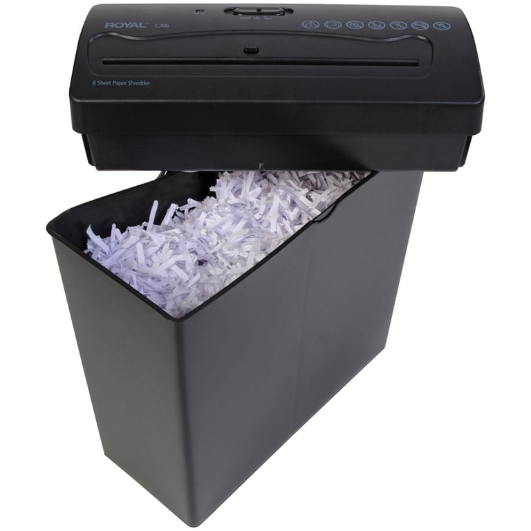 Royal CX6 6-Sheet Crosscut Shredder, 29183G-BK - Walmart.com