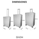 thumbnail image 3 of Juego De Maletas De Viaje Con Ruedas Set Para Equipaje Gris Claro Gaon Maleta Viaje, 3 of 7