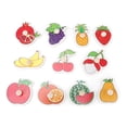 thumbnail image 4 of Rompecabezas de perilla cognitiva de madera, juguete educativo de aprendizaje para niños con agarre manual (fruta), 4 of 8