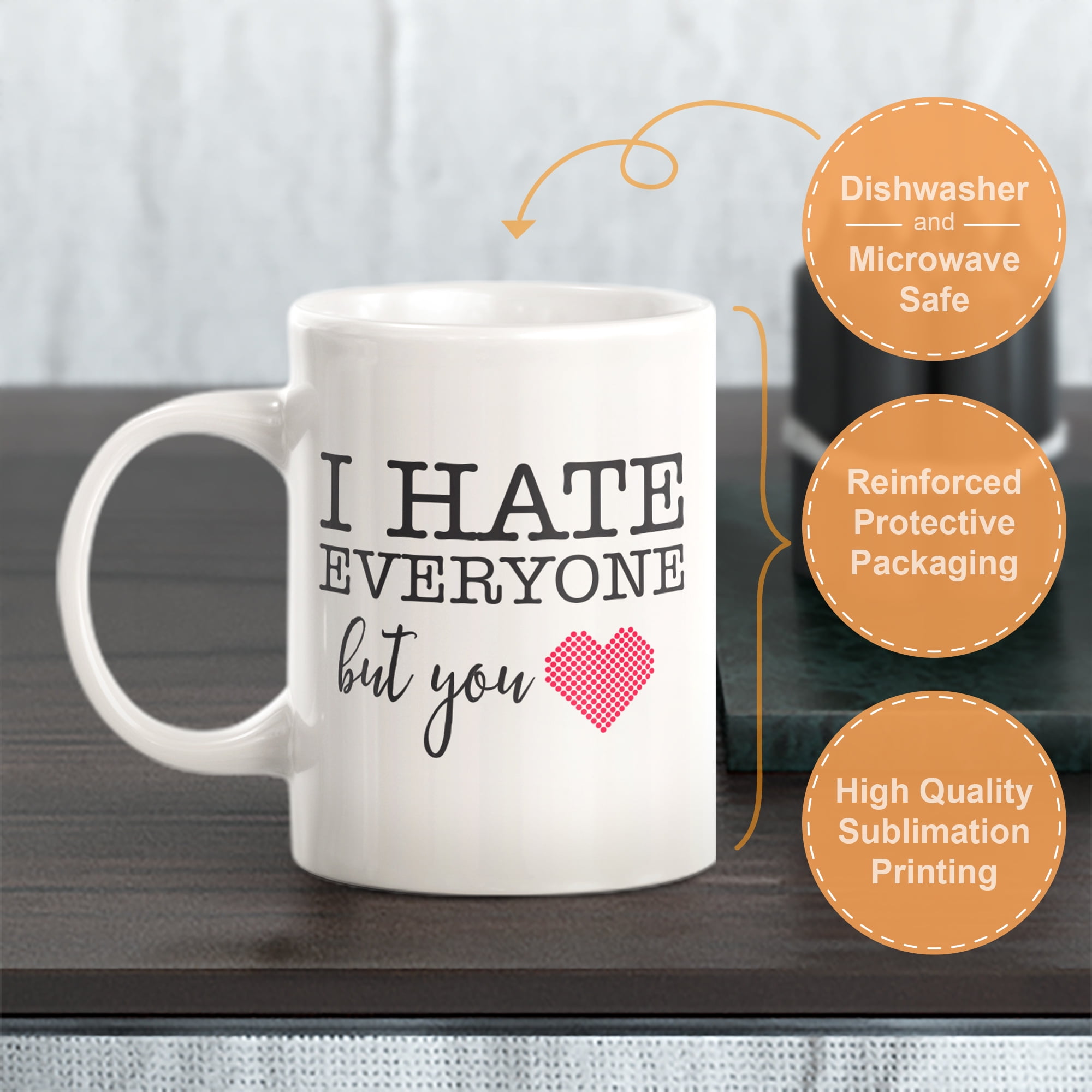 Im Not Saying I Hate You Coffee Mug Microwave and - Inspire Uplift