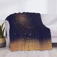 thumbnail image 4 of Throw Blanket for Couch, Gold Black Glitter Super Soft Fuzzy Comfy Warm Throw Blanket, Cuteness Lightweight Cozy Plush Flannel Blanket & Throws for Sofa and Bed All Season, 4 of 5