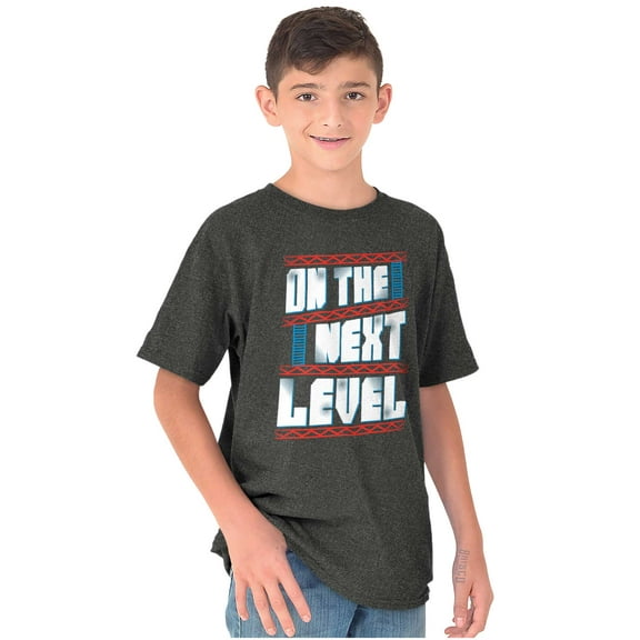 Retro On Next Level Video Gamer Nerd Crewneck T Shirts Boy Girl Teen Brisco Brands L