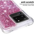 thumbnail image 5 of Compatible with Samsung Galaxy S20 Ultra Case Glitter Luxury Cute Love Liquid Quicksand Clear TPU Girls Women Stylish Bumper Shockproof Protective Case for Samsung Galaxy S20 Ultra Rose Gold YB, 5 of 12