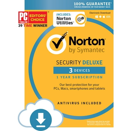 Norton Security Deluxe - 3 Device & Norton Utilities - 3 PC (Download