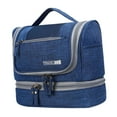 thumbnail image 4 of Hanging Toiletry Bag, Travel Organizer, Cosmetic Bag And Detachable Makeup Pouch Blue, 4 of 8