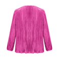thumbnail image 4 of Bovemsi Women's Long Sleeve Tops Plus Size T Shirt 2025 Fall Crew Neck Pleated Pullover Loose Fit Long Sleeve Blouse, 4 of 7