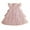 HB103 Pink, variant on Curuila Children Girls Sequin Dress Short Fly Sleeve Ruffles Crew Neck Fashionable Dresses Clothes Size 6-7 Years Blue