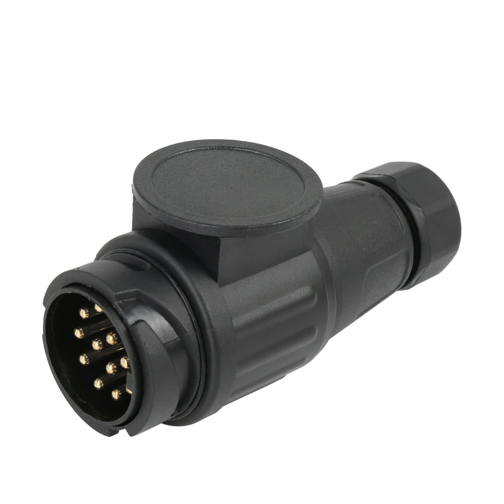 13 Pin Trailer Plug 12V Trailer Adaptor Waterproof Tow Bar Towing Plug for Car RV