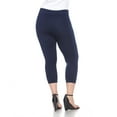 thumbnail image 4 of White Mark Women's Plus Size Casual Capri Leggings, 4 of 4