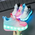 thumbnail image 6 of Kids Wheels Shoes with Lights Rechargeable Roller Skates Shoes Retractable Wheels Shoe LED Flashing Sneakers for Girls Boys Gift, 6 of 22